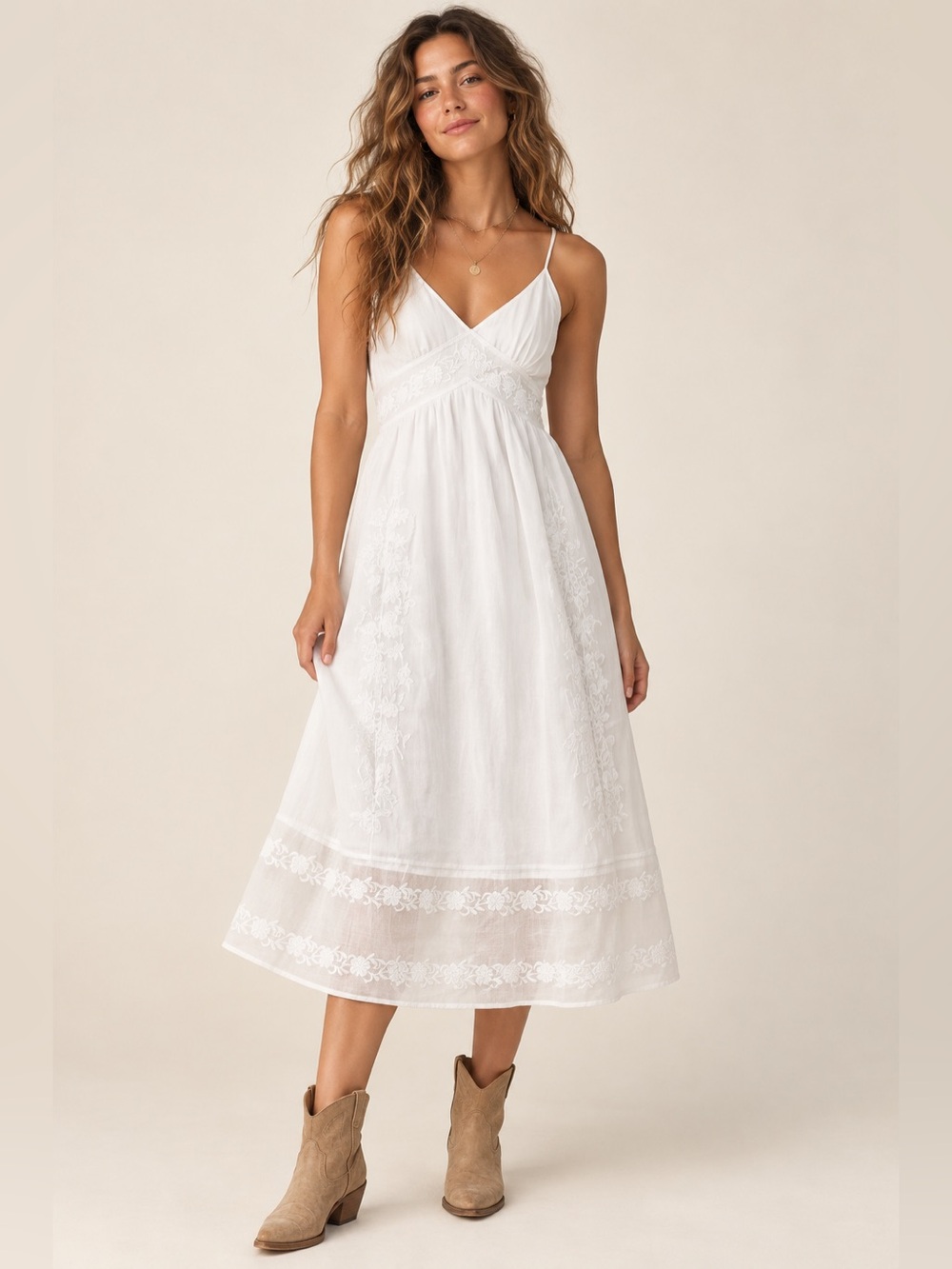 JCREW $228 embroidered ramie midi dress HM